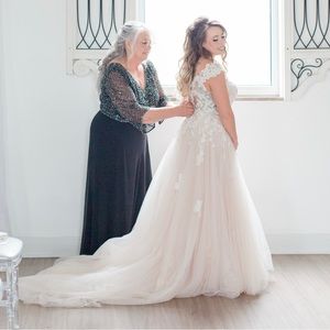 Floral Blush Madison James Wedding Gown